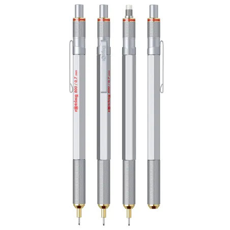 Portemine rOtring 800 | 0,7 mm | corps argenté (1904448)