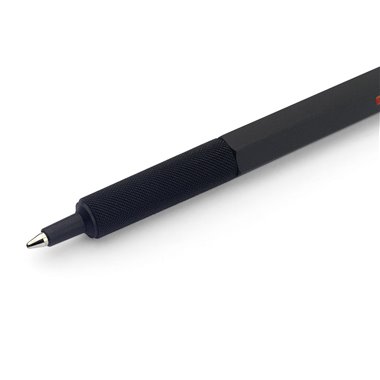 rOtring 600 stylo bille | pointe moyenne | encre noire | corps noir | rechargeable