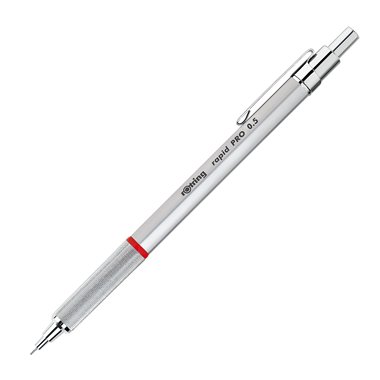 Stylo-bille rOtring Rapid PRO | pointe moyenne | argent