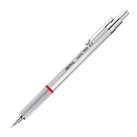 Stylo-bille rOtring Rapid PRO | pointe moyenne | argent