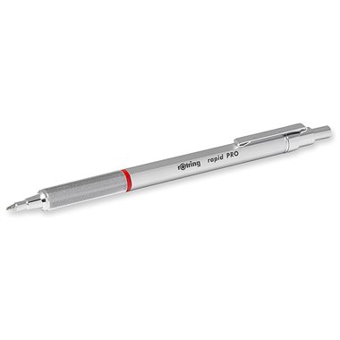 Stylo-bille rOtring Rapid PRO | pointe moyenne | argent