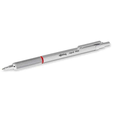 Stylo-bille rOtring Rapid PRO | pointe moyenne | argent