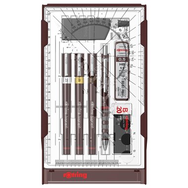 rOtring Isograph College Set | 3 stylos feutres (0