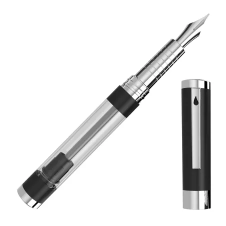 Stylo-plume DIPLOMAT Nexus Demo - Noir/Chrome - M