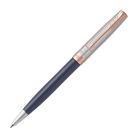 PARKER 51 Stylo Bille, Corps Résine Noire + Capuchon inox poli, Recharge noire pointe moyenne, Coffret cadeau