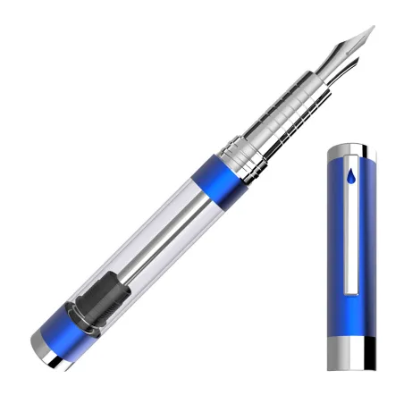 Stylo-plume DIPLOMAT Nexus Demo - Bleu/Chrome - B
