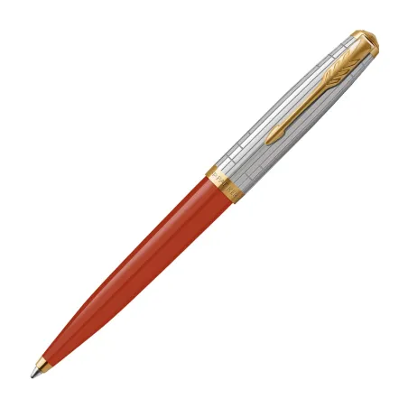 Stylo Bille Parker 51 Premium - Rouge Rage Finition Or GT