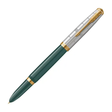 Stylo-plume Parker 51 Premium - Vert Forêt Finition Or GT - F