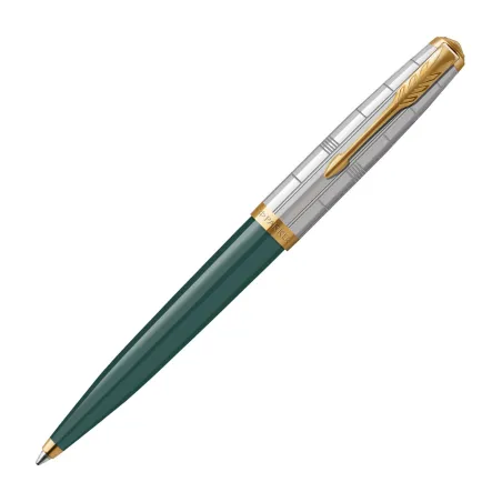 Stylo Bille Parker 51 Premium - Vert Forêt Finition Or GT