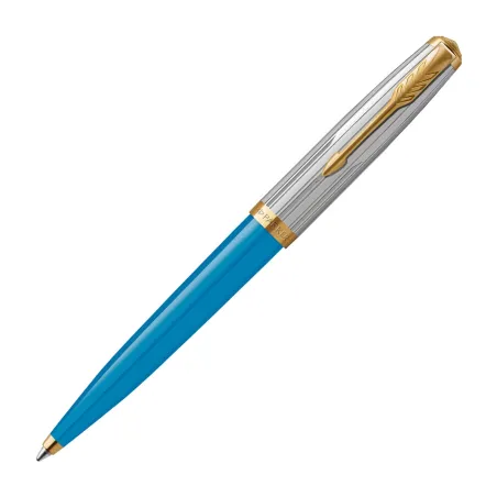 Stylo Bille Parker 51 Premium - Turquoise Finition Or GT
