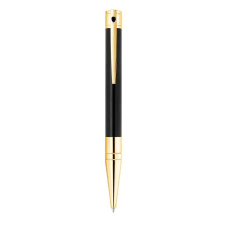 Stylo Bille S.T. Dupont - D-Initial - Noir/Doré