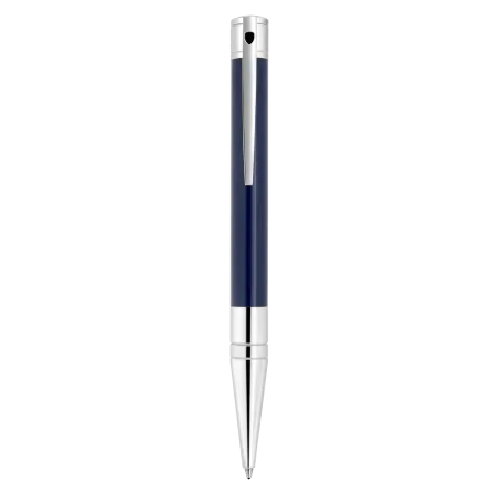 Stylo Bille S.T. Dupont - D-Initial Bleu Chromé - détails