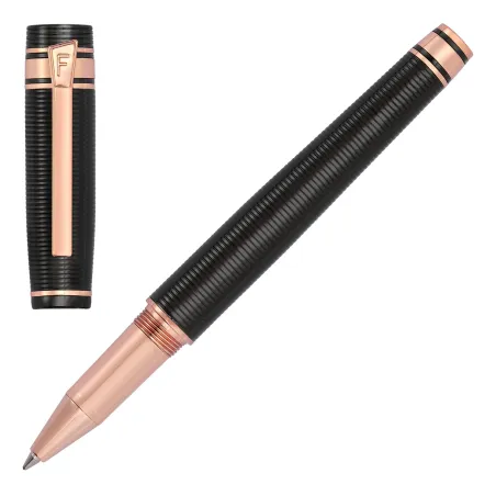Stylo roller Bold Stripe Gun & Rosegold