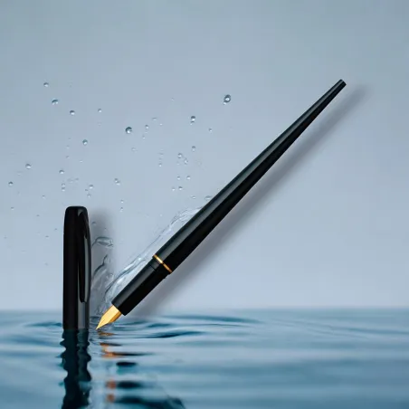 Stylo-Plume PLATINUM DESK PEN NOIR - Plume Extra-fine (EF)