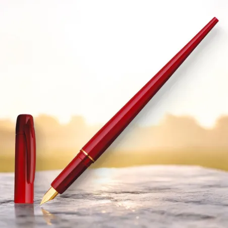Stylo-Plume PLATINUM DESK PEN ROUGE - Plume Extra-fine (EF)