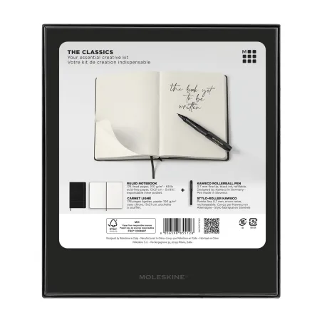 SET KAWECO ROLLER & CARNET LG RUL BLK