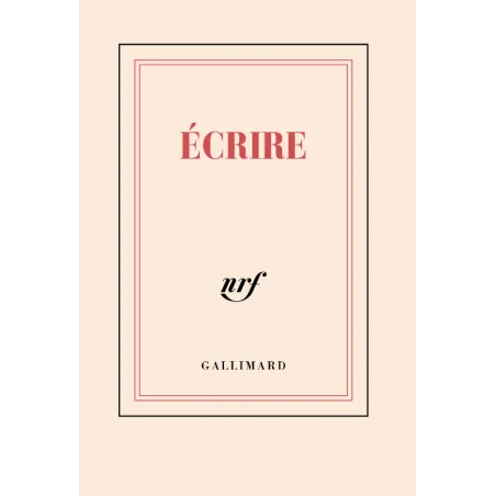 Carnet de poche ligné « Écrire » (1993) - Marguerite Duras - Gallimard Papeterie