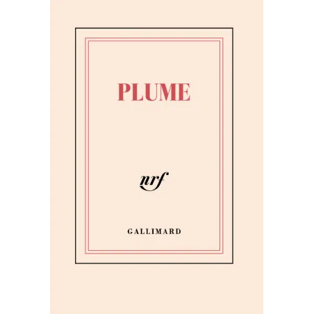Carnet de poche ligné « Plume » (1938) - Henri Michaux - Gallimard Papeterie