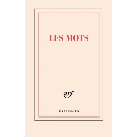 Carnet  Ligné "LES MOTS" Gallimard (PAPETERIE)