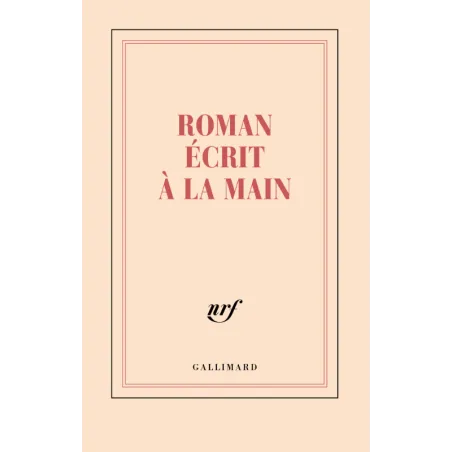 Carnet ligné « Roman écrit à la main » (2000) - Thierry Laget - Gallimard Papeterie