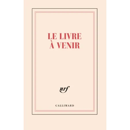 Carnet ligné « Le livre à venir » (1959) - Maurice Blanchot - Gallimard Papeterie