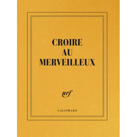 Carnet Carré Couleur ligné « Croire au merveilleux » - Christophe Ono-dit-Biot | Gallimard Papeterie