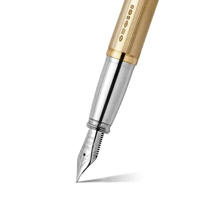 Stylo Plume Large YARD O LED Pinstripe 72 Grand Gold - Luxe et Artisanat