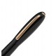 Stylo Bille "Alter Ego" JAN ZANDER Design Ebonite Plaqué Or rose clip