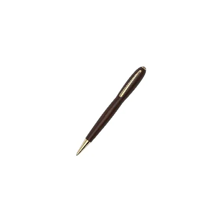 Stylo Bille "Alter Ego" JAN ZANDER Design Bois de Grenadille Plaqué Or dessus