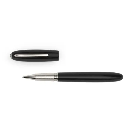 Stylo Roller "Alter Ego" JAN ZANDER Design Ebonite Plaqué Platine dessus