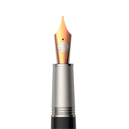 Stylo Plume M-Or RGT "Alter Ego" JAN ZANDER - Bois de Grenadille, Plaqué Or Rose, Plume Or Rose
