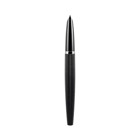 Stylo Plume F "Viper" DIPLOMAT Noir Guilloché dessus