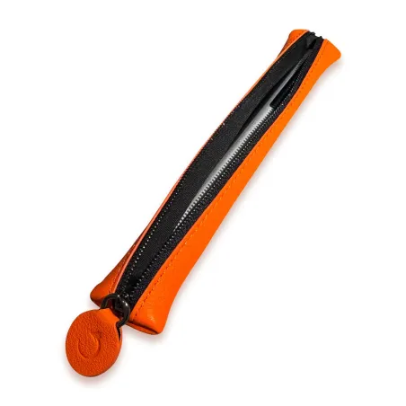Trousse 1 Stylo LADON Orange avec fermeture - ouverte