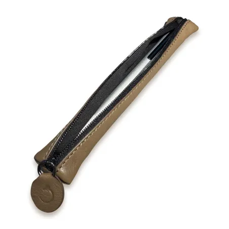 Trousse 1 Stylo LADON Taupe avec fermeture - ouverte