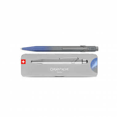 Stylo Bille 849 CARAN D'ACHE -  Claim Your Style - Bleu Orage - Édition Spéciale