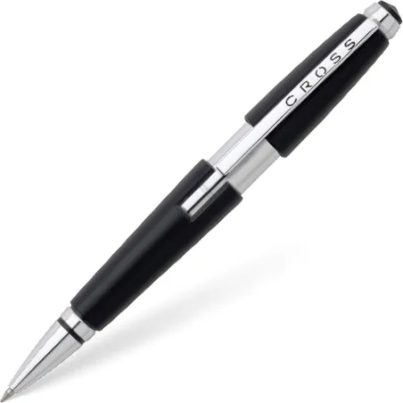 Stylo Roller CROSS Edge - Jet Black Attribut Chromé