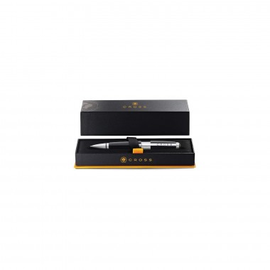 Stylo Roller CROSS Edge - Jet Black Attribut Chromé