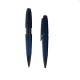 Stylo Roller CROSS Edge - Bleu Mat Attribut Noir - ouver et fermé
