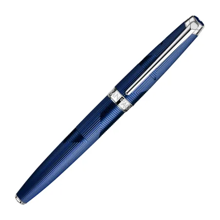 Stylo-plume F Caran d'Ache - Leman Bleu Marin - fermé