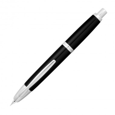 Stylo-plume Large Pilot Capless Noir attributs rhodiés