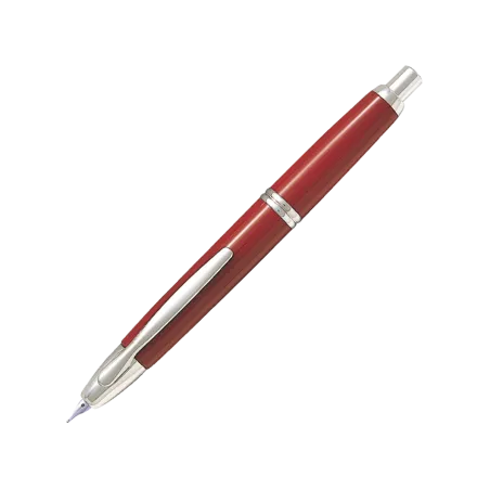 Stylo-plume M Pilot Capless Rouge attributs rhodiés