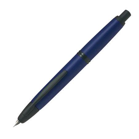 Stylo-plume M Pilot Capless Midnight Blue attributs noirs mats