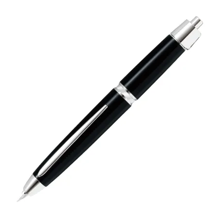Stylo-plume F Pilot Capless LS Noir Laqué Attributs Rhodiés