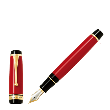 Stylo-plume B Pilot Custom Urushi laqué Rouge Attributs plaqués or