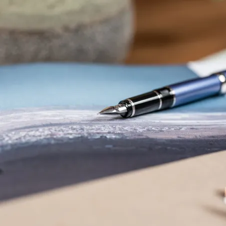 Stylo-plume F PILOT Falcon Bronze Laqué - Plume Or 14 Carats - Luxe et Souplesse