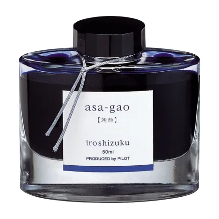 Flacon d'encre Pilot IROSHIZUKU ASA-GAO - Encre Bleu Profond Liseron (50 ml)