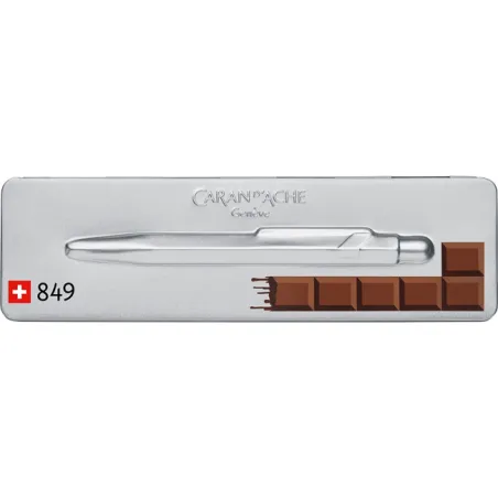 Stylo Bille 849 Caran d'Ache CHOCOLAT - avec Étui slimpack