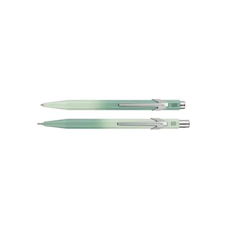 Parure Stylo Bille + Porte-Mine 0.5mm 849 CARAN D'ACHE  Misty Forest - Edition Spéciale