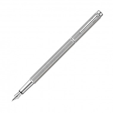 Stylo Plume Ecridor Caran d'Ache "Rétro Platiné" - F