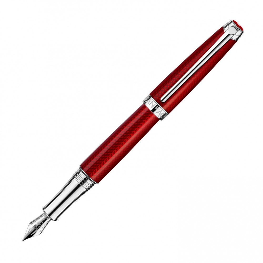 Stylo Plume F Caran d'Ache - Léman - Rouge Carmin Stylo Plume F Caran d'Ache - Léman - Rouge Carmin